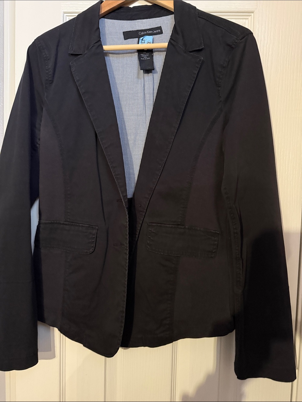 Calvin Klein Jeans Women's Black Tailored Blazer
